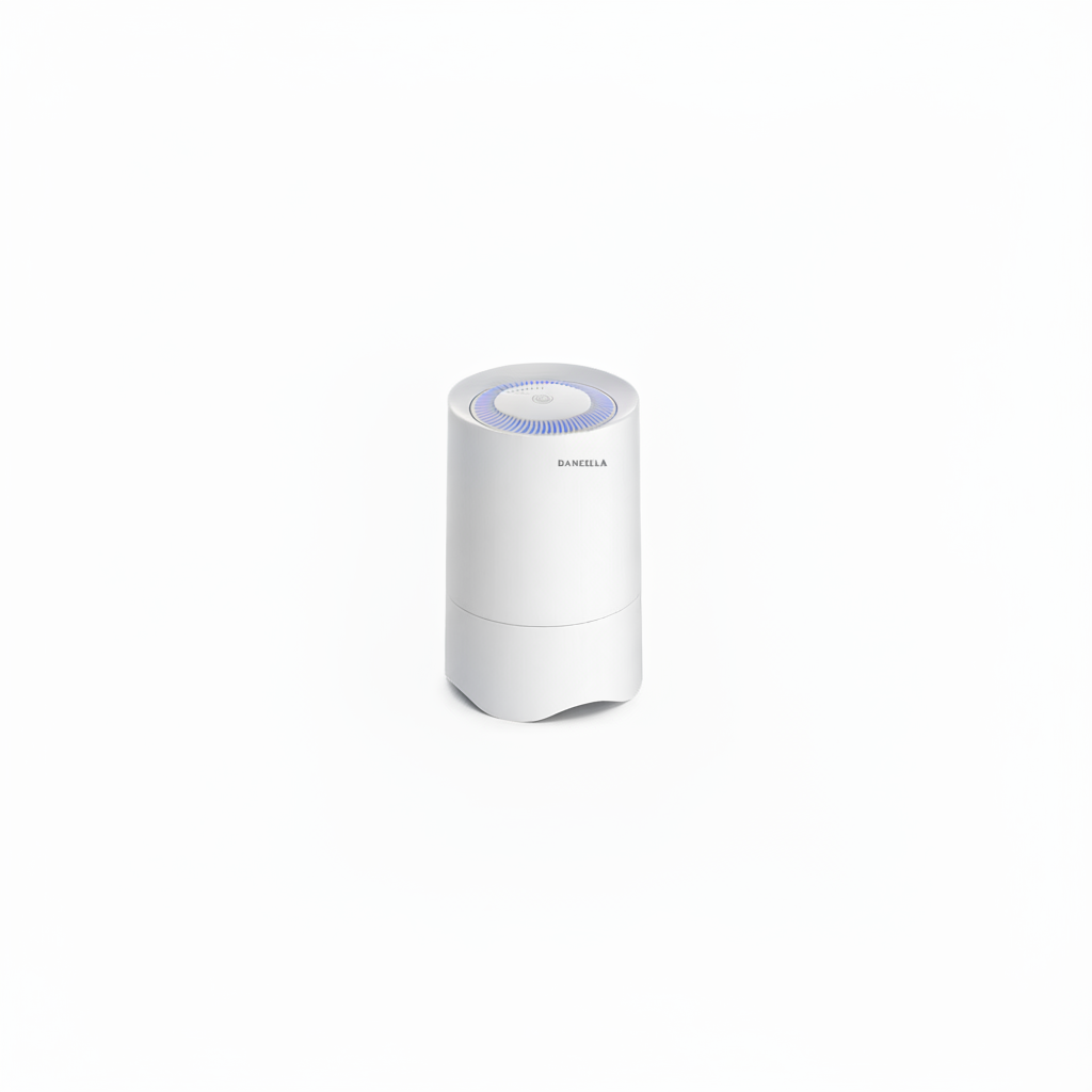 Small Air Purifier for Bedroom & Desk, 50 Sq Ft, H13 HEPA, White