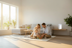 Danzella air purifier in a family living room